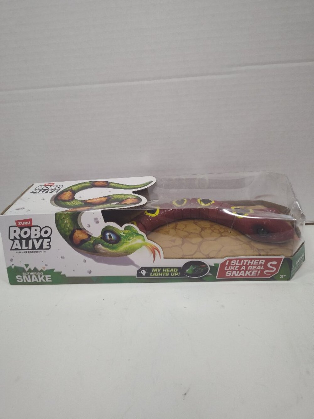ZURU Robo Alive Slithering Snake Red Burgundy Robotic Toy New Sealed Damaged Box